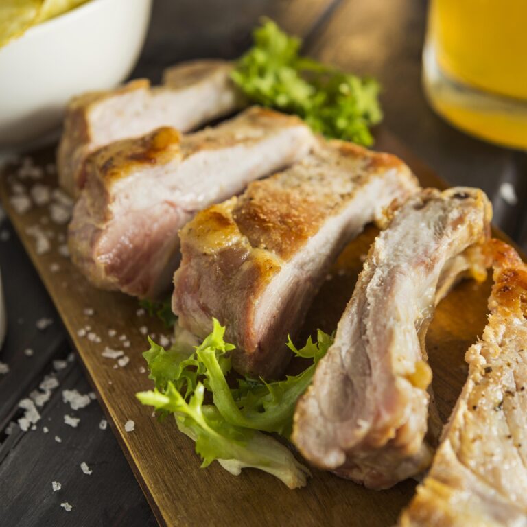 high-angle-steak-with-salad-beer